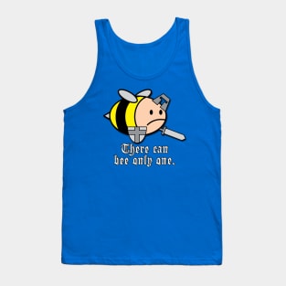 There Can Bee Only One - Cartoon Bee Knight Tank Top